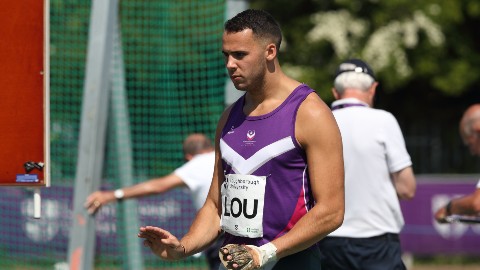Taylor Campbell won the men’s event at the Loughborough Winter Throws Meeting with British Athletics 